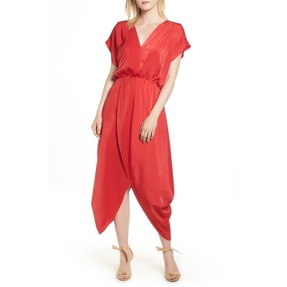 satin shift dress with sleeves